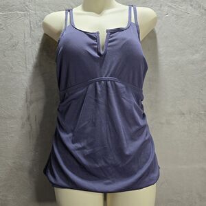 Summer Mae Tankini Swimsuit Top Size Medium‎ Tummy Control Textured